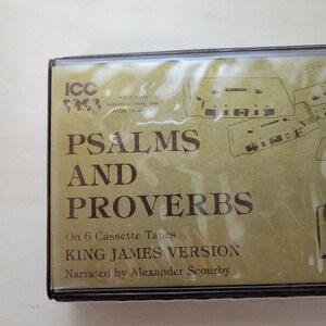 Psalms and Proverbs King James Version on 6 Cassette Tapes Narrated